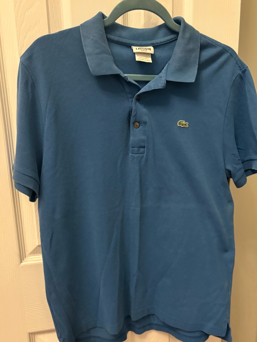 Lacoste Men's Short Sleeve Polo in Blue